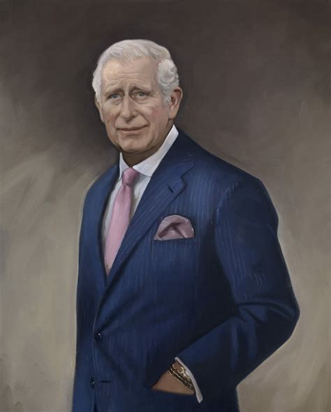 alastair barford creates  commissioned portrait  king charles