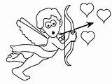 Cupido Amor Valentin Amistad sketch template