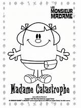 Madame Catastrophe Coloriage Pochette Imprimer sketch template