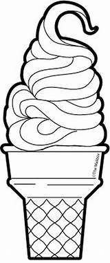 Ice Soft Clipart Cream Serve Clipground sketch template