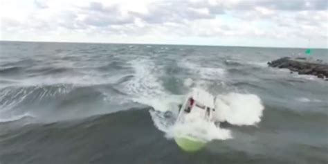 florida drone pilot captures stunning footage  capsizing boat  amazing rescue outdoor