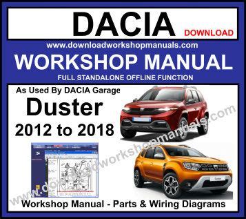 dacia duster    workshop manual repair manuals dacia workshop