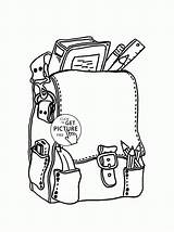 Backpack Wuppsy sketch template