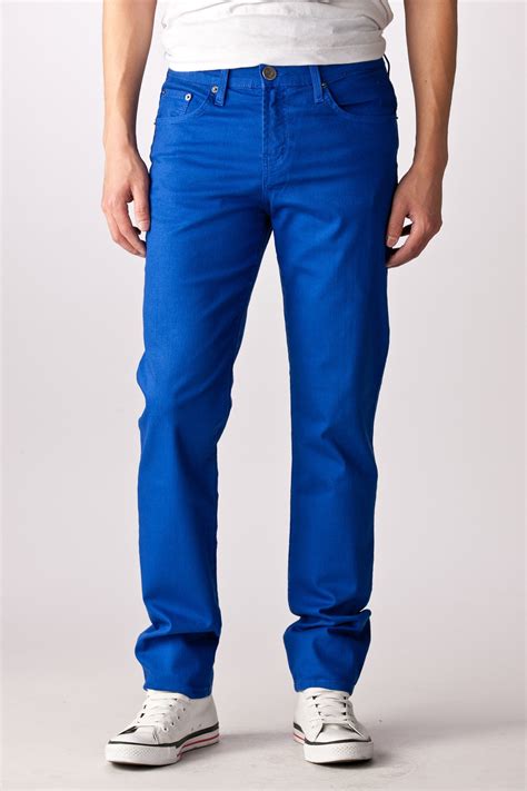 neo blue mens royal blue jeans royal blue pants outfit royal blue