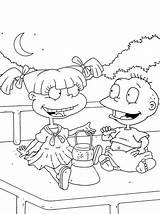 Coloring Rugrats Pages Angelica Tomy Getcolorings Popular sketch template