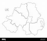 Counties Outline sketch template