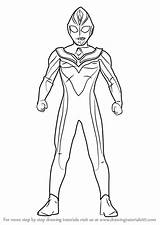 Ultraman Dyna Mewarnai Gambar Drawingtutorials101 Mebius Taro Tiga Getdrawings Robot Warna sketch template