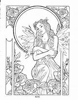 Coloring Fairy Pages Fantasy Adult Detailed Adults Book Pretty Printable Colouring Mermaid Kids Print Fairies Sheets Books Color Cute Angel sketch template
