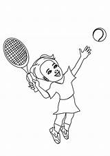 Tennis Coloring Pages sketch template