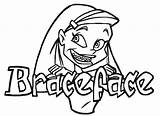 Beugelbekkie Braceface Cliparts Beugel Animaatjes Plaatjes Stilstaande sketch template
