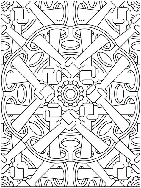 dover publications pattern coloring pages mandala