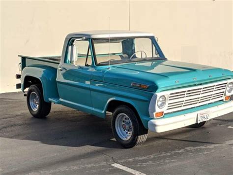 1968 Ford F100 Short Bed Stepside Flareside Classic Cars For Sale