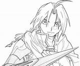 Alchemist Fullmetal Edward Elric Coloring Handsome Pages Print Search Again Bar Case Looking Don Use Find Top sketch template