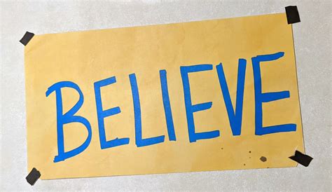 Ted Lasso Believe Wall Sign Replica Optimism Positivity Etsy