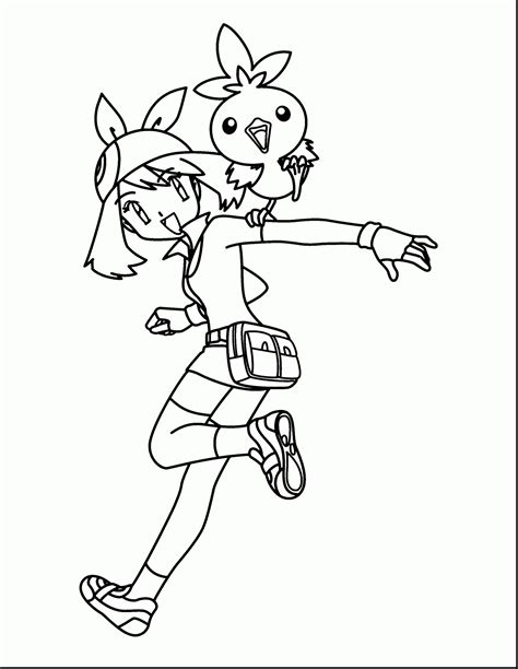 pokemon trainer coloring sheet coloring pages