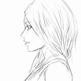 Side Drawing Girl Sketch Pro Female Face Anime Hair Drawings Woman Deviantart Sketches Coloring Reference Faces Pages Girls Template Manga sketch template