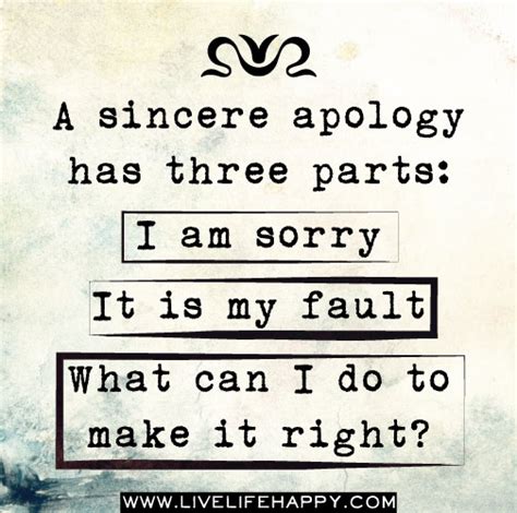 A Sincere Apology Live Life Happy