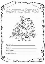 Matematicas Colorear Caratulas Caratula Matematica Cuadernos sketch template