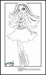 Coloring Pages Year Monster High Girls Spectra Old Olds Vondergeist Print Sheets Detailed January Older Library Clipart Popular sketch template