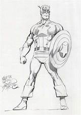 Byrne John America Captain 1982 Marvel 1980s Comics sketch template