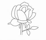 Coloring Rose Roses Pages Printable Kids Bestcoloringpagesforkids sketch template