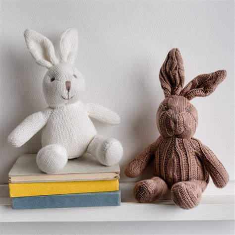 organic bunny rabbit soft toy  twenty  notonthehighstreetcom