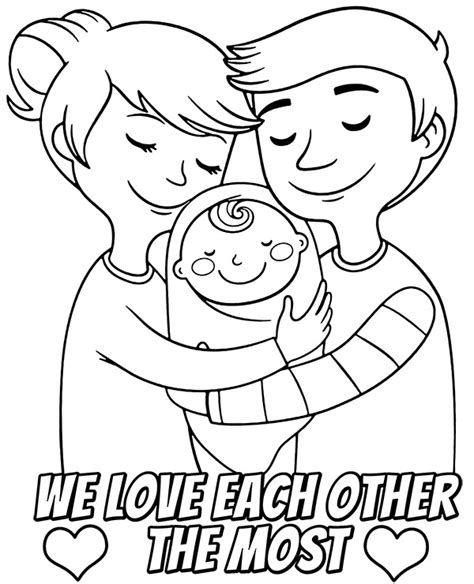 love  family coloring pages