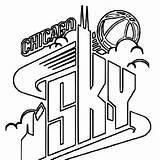 Bulls Coloring Chicago Pages Logo Sky Getcolorings Getdrawings Bull Drawing sketch template