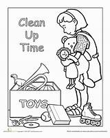 Clean Coloring Pages Preschool Kids Manners Worksheets Yourself After Book Hygiene Toys Worksheet Printable Classroom School Lessons Color Life Rules sketch template
