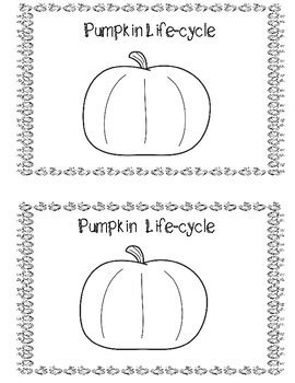 pumpkin life cycle printable reader  teaching naturally tpt