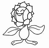 Sunflora Pokémon Morningkids sketch template