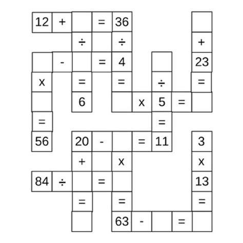 math whiz  complete  math crossword puzzle