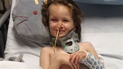 girl wakes from coma after car accident left her in icu