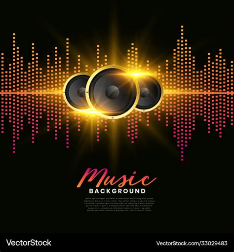 speakers background album cover poster vector image