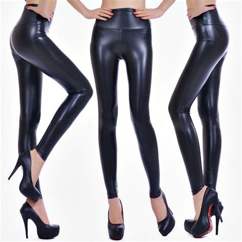 free shipping wholesale flared leather pants pu leather leggings sexy