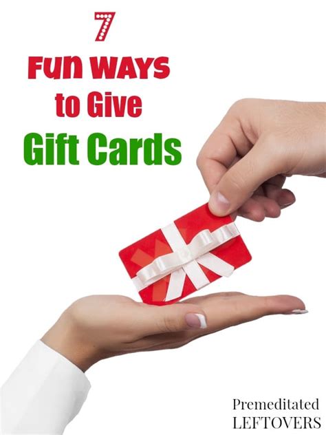 fun ways  give gift cards