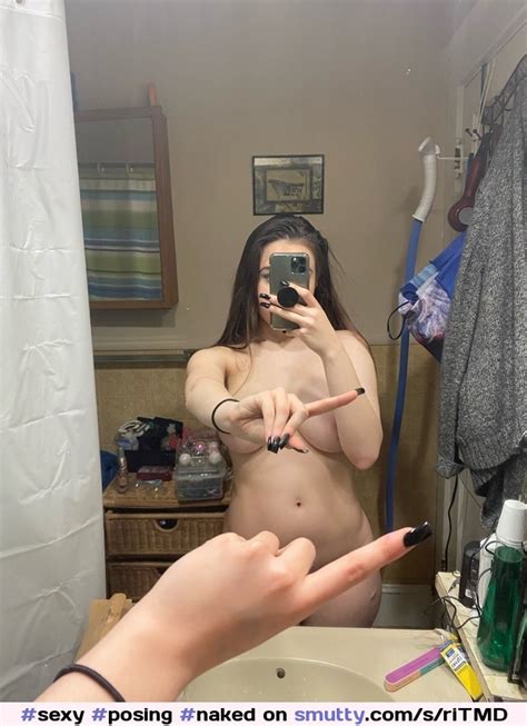 Sexy Posing Naked Tease Onefingerchallenge
