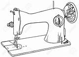 Sewing Machine Drawing Vintage Getdrawings Background sketch template