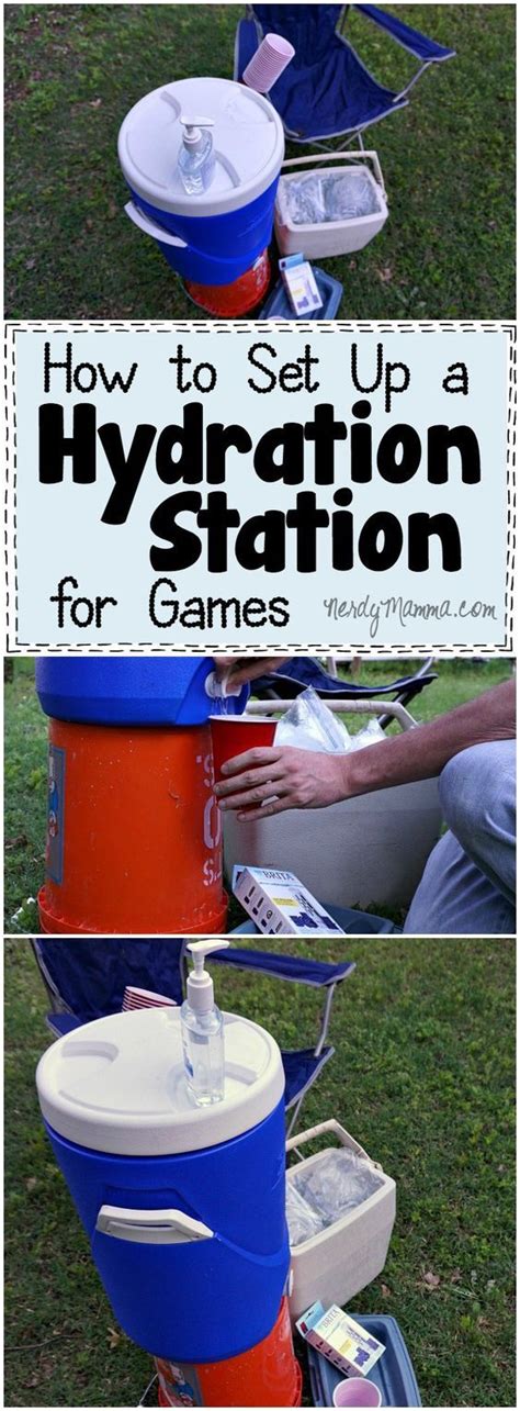 how to set up a hydration station for games fun outdoor
