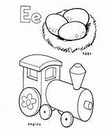 Coloring Letter Sheet Alphabet Ee Pages Abc Eggs Engine Color Honkingdonkey Print Learn Clipart Activity Pre Sheets Library sketch template