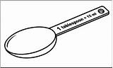 Tablespoon Measuring Clipart Spoons Teaspoon Clip Clipartmag sketch template