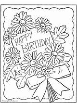Birthday Sister Happy Coloring Pages Cards Quotes sketch template