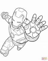 Coloring Avengers Iron Man Pages Printable Drawing Main Paper sketch template