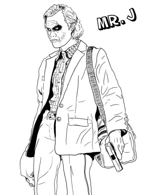 joker coloring pages    print