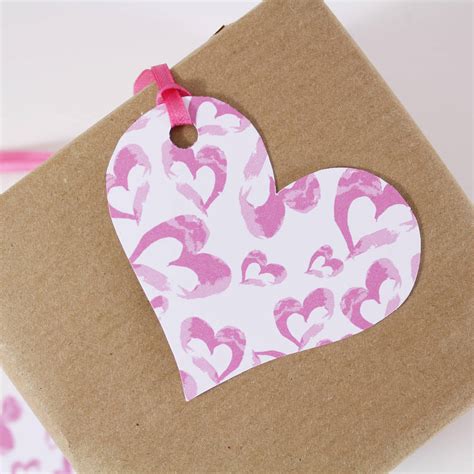 heart pattern heart shaped gift tag  olivia morgan