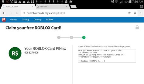 Roblox Credit Pin For Free