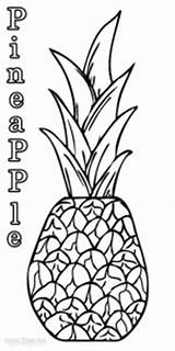 Coloring Pineapple Printable Fruits Cute Cool2bkids Printablee Fruit Popular Cartoon Pineapples sketch template