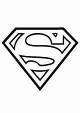Superman Coloring Pages Superhero Tulamama Logo sketch template