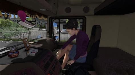 Ets2 Animated Female Passenger In Truck With You 1 32 X Simulator