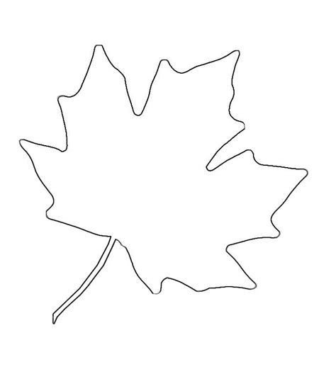 maple leaf printable template